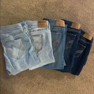 SOLD 5 pair hollister jeans - good condition